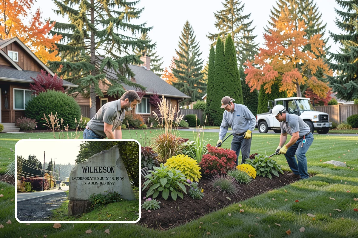Garden Wall Installation in Wilkeson, Pierce County, WA - Defines beds and outdoor spaces
