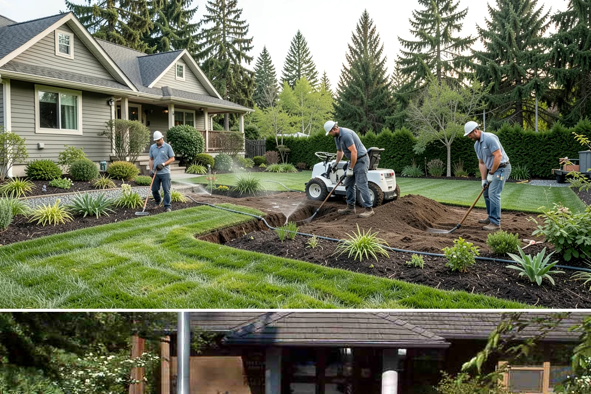 Garden Wall Installation in Yarrow Point, King County, WA - Best built spring through fall.