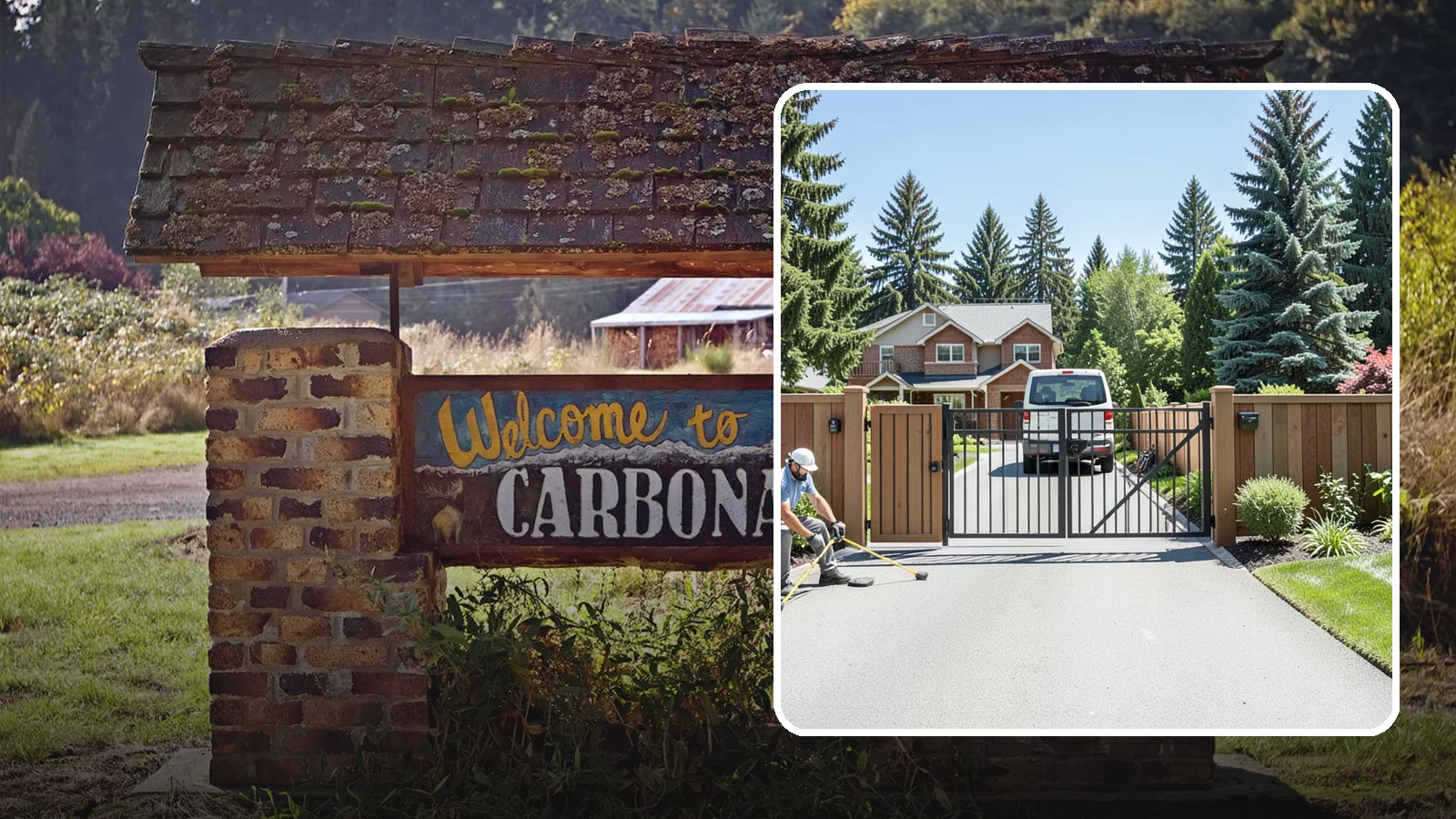 Gate Installation in Carbonado, Pierce County, WA - Custom gates - walk-through and driveway - built and hung to operate smoothly and last for years.