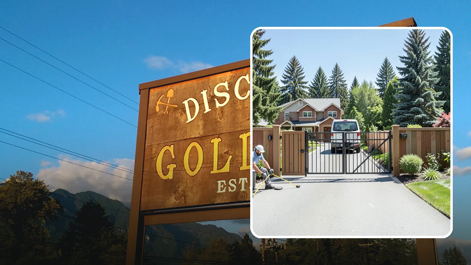 Gate Installation in Gold Bar, Snohomish County, WA - Custom gates - walk-through and driveway - built and hung to operate smoothly and last for years.