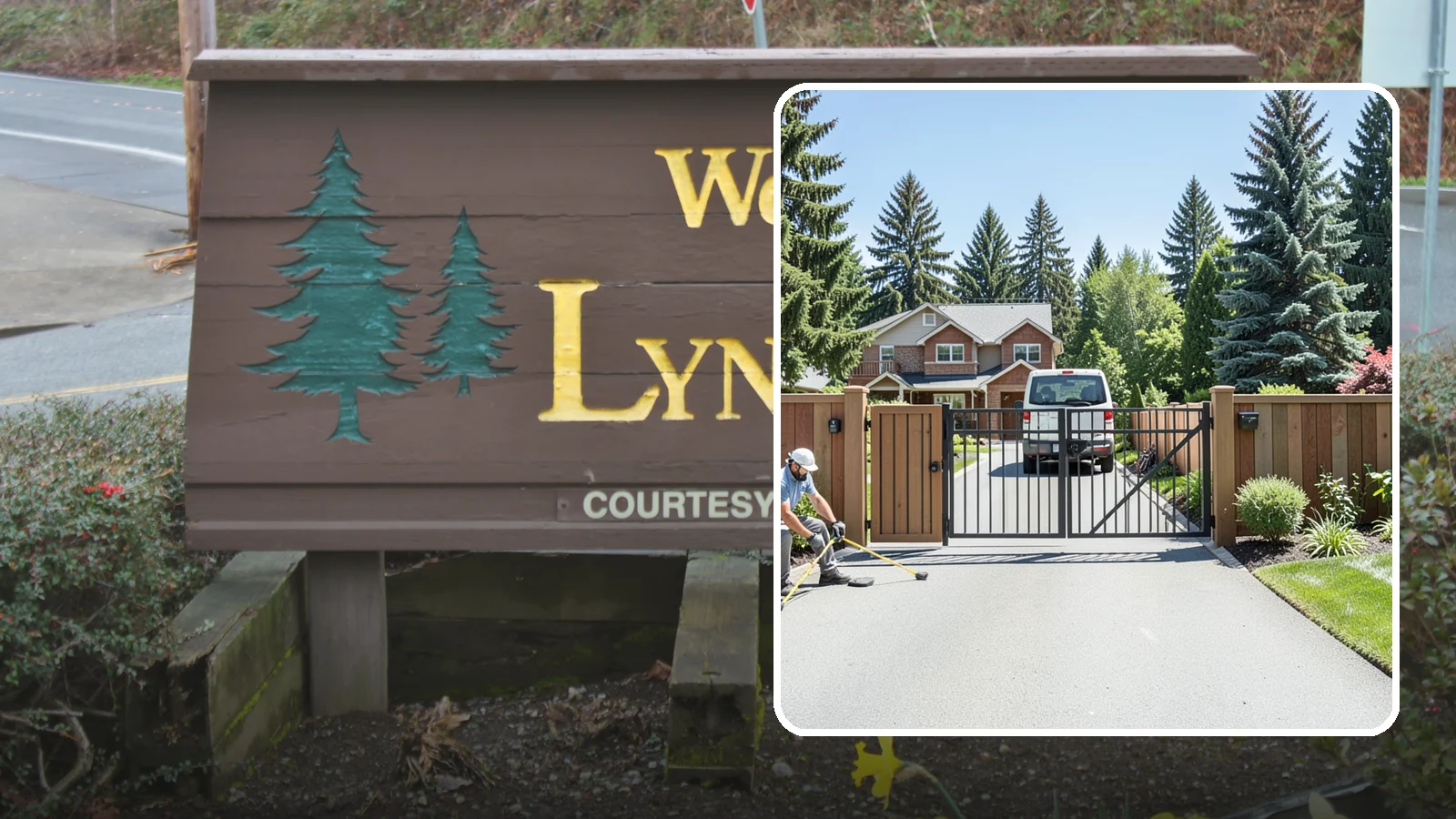 Gate Installation in Lynnwood, Snohomish County, WA - Custom gates - walk-through and driveway - built and hung to operate smoothly and last for years.