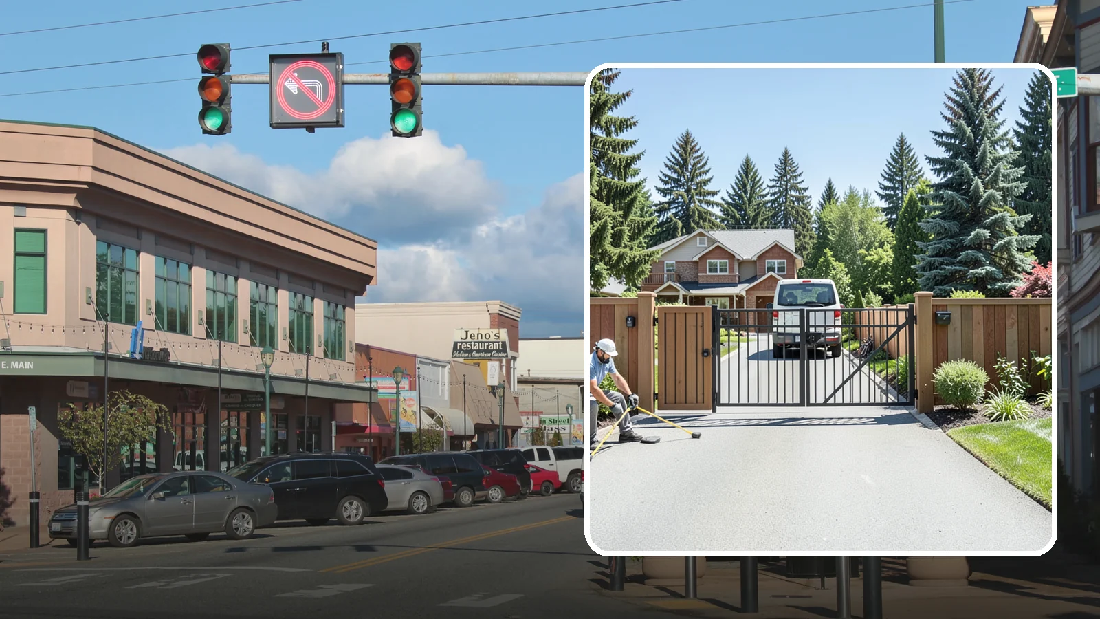 Gate Installation in Monroe, Snohomish County, WA - Custom gates - walk-through and driveway - built and hung to operate smoothly and last for years.