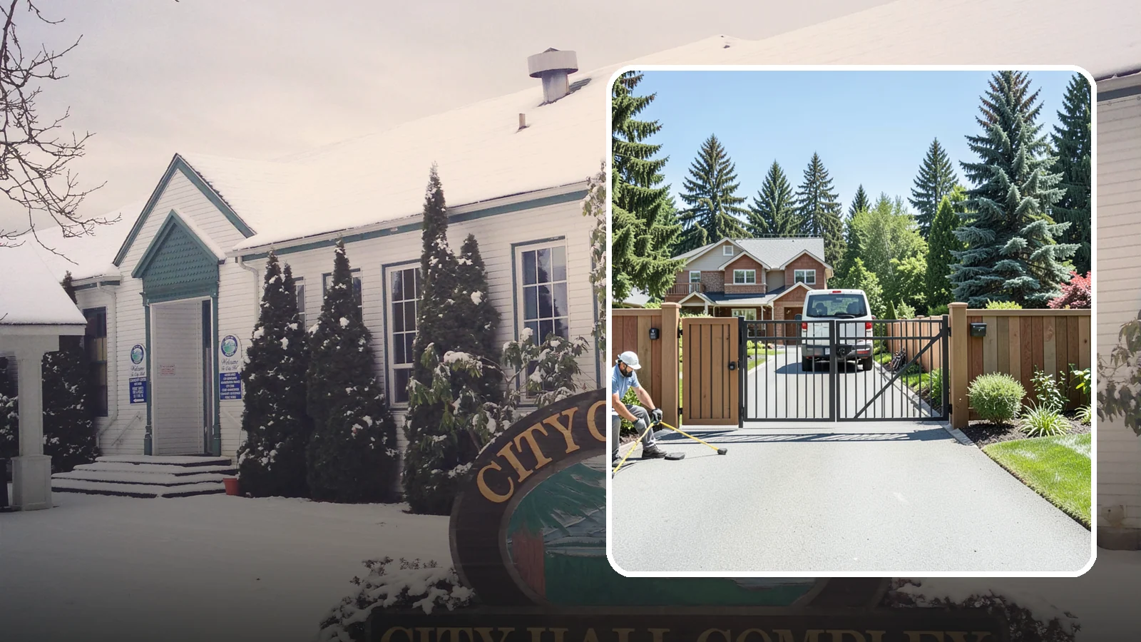 Gate Installation in Pacific, King County, WA - Custom gates - walk-through and driveway - built and hung to operate smoothly and last for years.