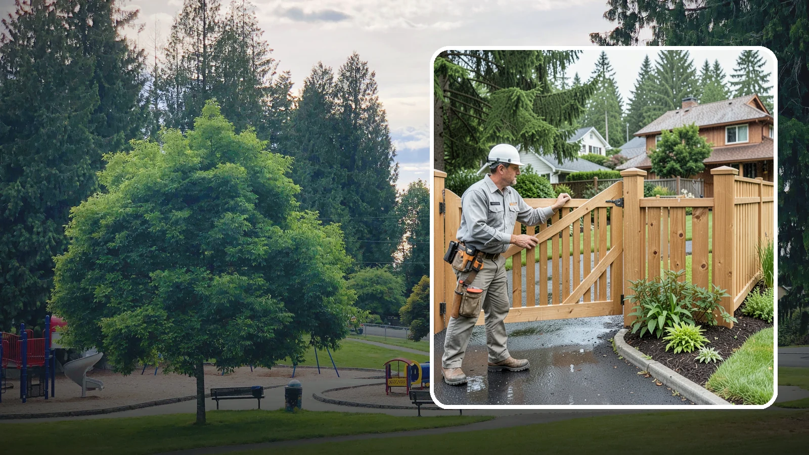Gate Repair in Bonney Lake, Pierce County, WA - We fix sagging, sticking, and misaligned gates so they swing and latch cleanly through every rainy Northwest season.