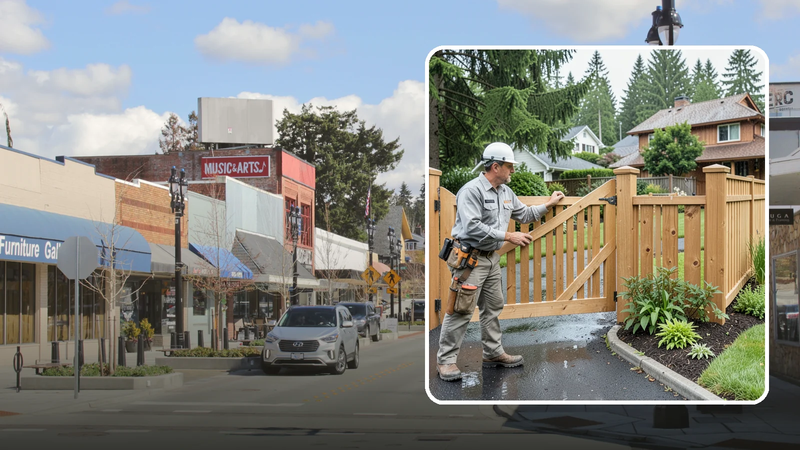 Gate Repair in Bothell, King County, WA - We fix sagging, sticking, and misaligned gates so they swing and latch cleanly through every rainy Northwest season.