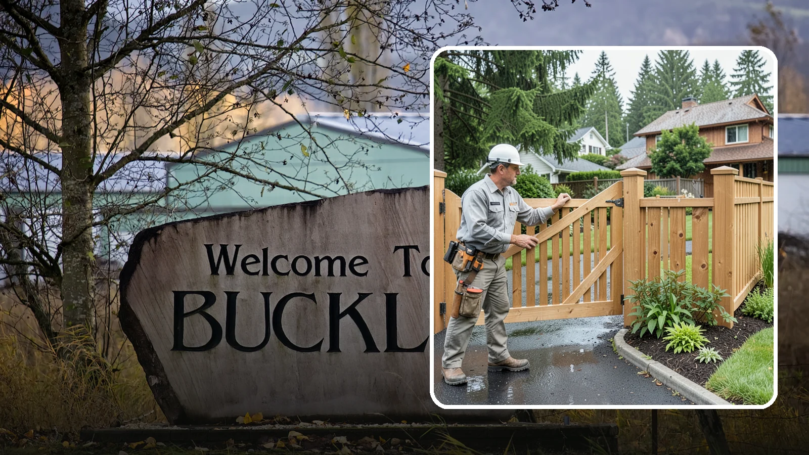 Gate Repair in Buckley, Pierce County, WA - We fix sagging, sticking, and misaligned gates so they swing and latch cleanly through every rainy Northwest season.