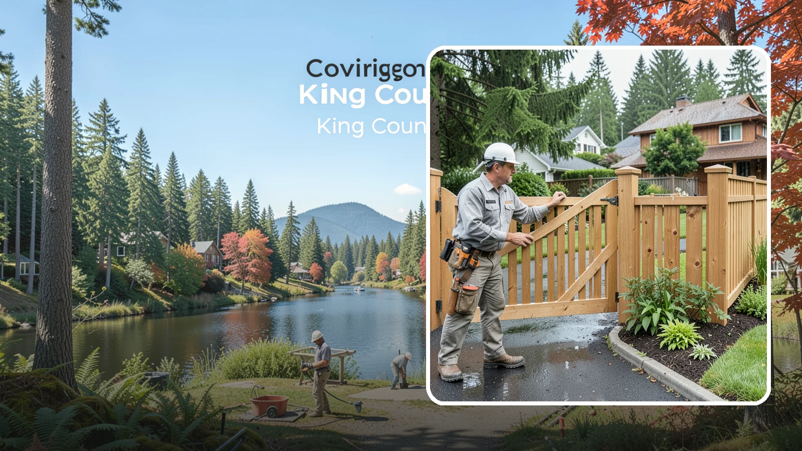 Gate Repair in Covington, King County, WA - We fix sagging, sticking, and misaligned gates so they swing and latch cleanly through every rainy Northwest season.