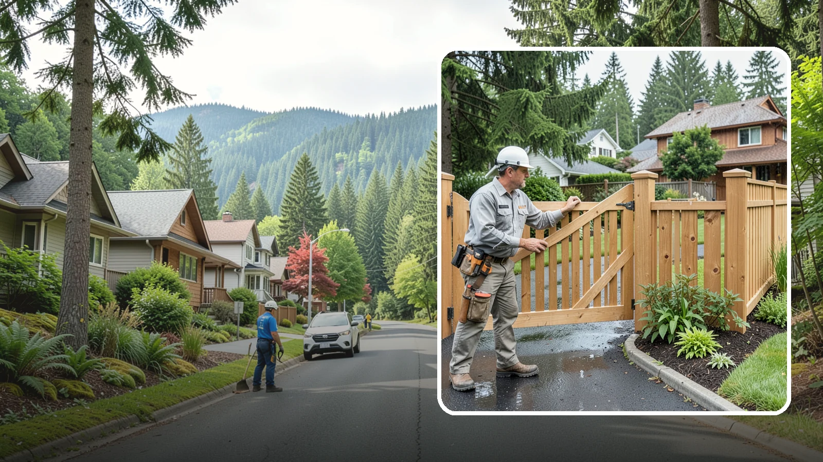 Gate Repair in Darrington, Snohomish County, WA - We fix sagging, sticking, and misaligned gates so they swing and latch cleanly through every rainy Northwest season.