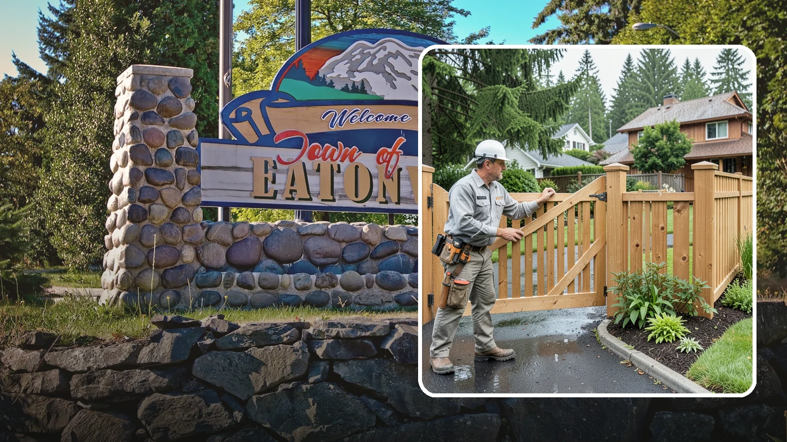 Gate Repair in Eatonville, Pierce County, WA - We fix sagging, sticking, and misaligned gates so they swing and latch cleanly through every rainy Northwest season.