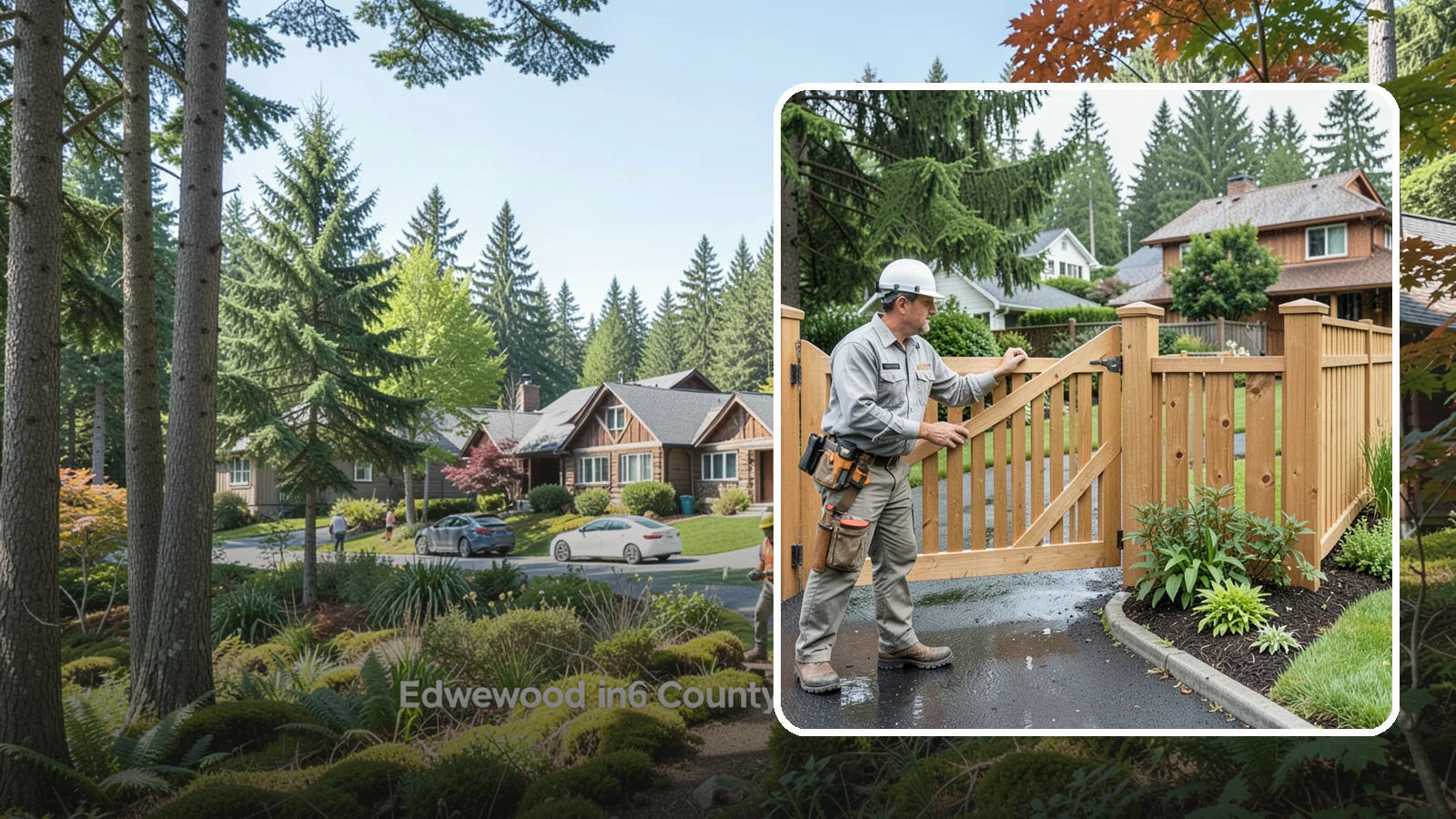 Gate Repair in Edgewood, Pierce County, WA - We fix sagging, sticking, and misaligned gates so they swing and latch cleanly through every rainy Northwest season.