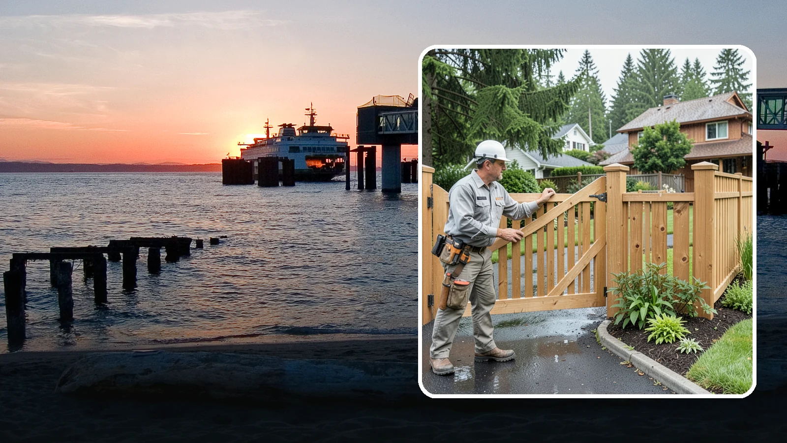 Gate Repair in Edmonds, Snohomish County, WA - We fix sagging, sticking, and misaligned gates so they swing and latch cleanly through every rainy Northwest season.