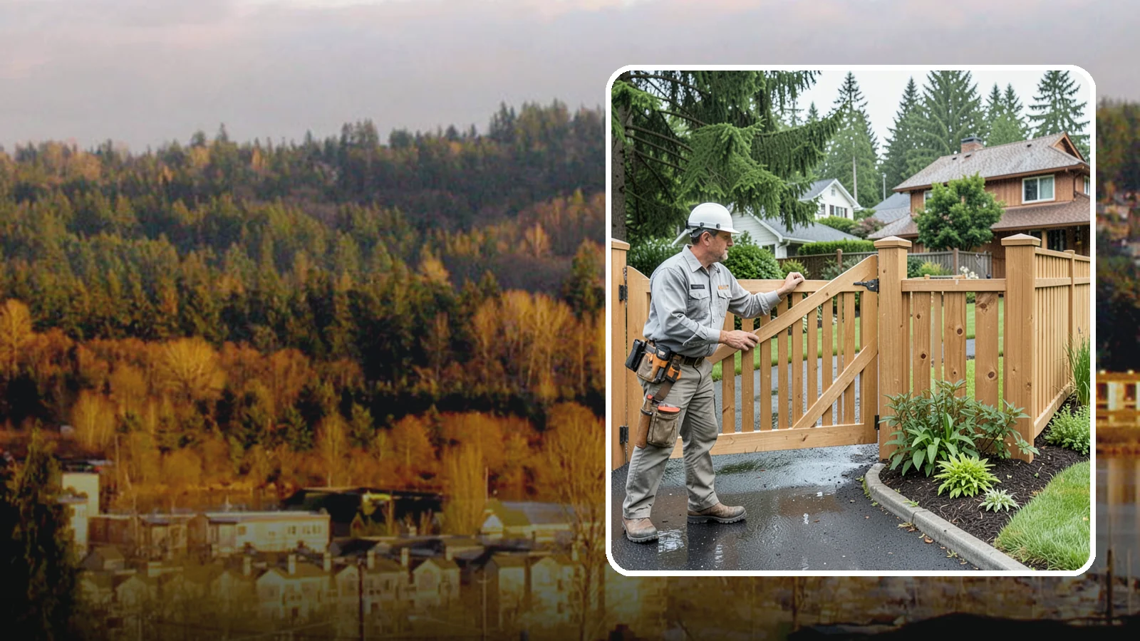 Gate Repair in Kenmore, King County, WA - We fix sagging, sticking, and misaligned gates so they swing and latch cleanly through every rainy Northwest season.