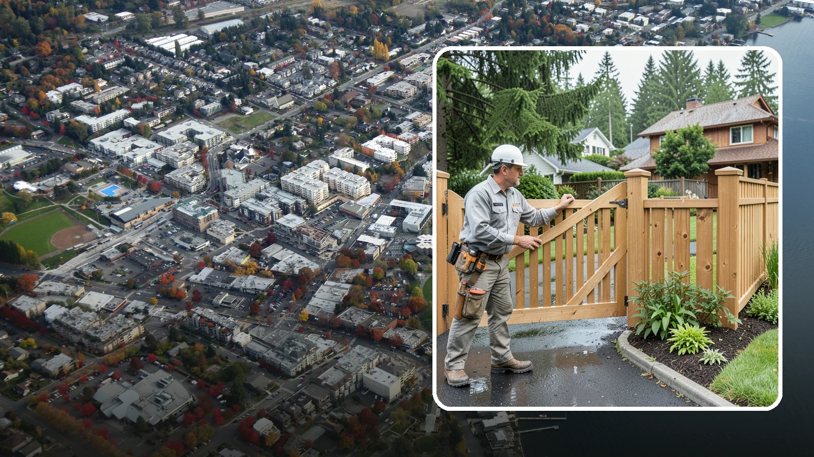 Gate Repair in Kirkland, King County, WA - We fix sagging, sticking, and misaligned gates so they swing and latch cleanly through every rainy Northwest season.