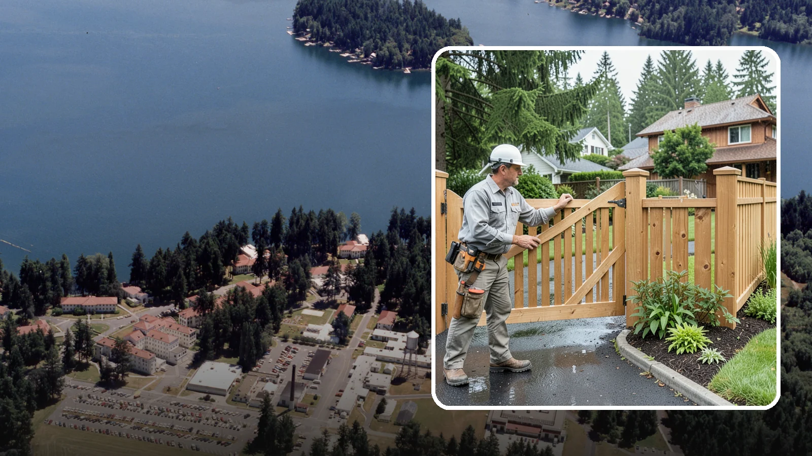 Gate Repair in Lakewood, Pierce County, WA - We fix sagging, sticking, and misaligned gates so they swing and latch cleanly through every rainy Northwest season.