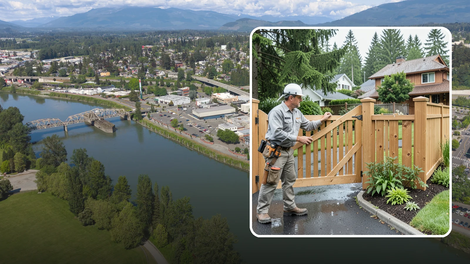 Gate Repair in Mount Vernon, Skagit County, WA - We fix sagging, sticking, and misaligned gates so they swing and latch cleanly through every rainy Northwest season.