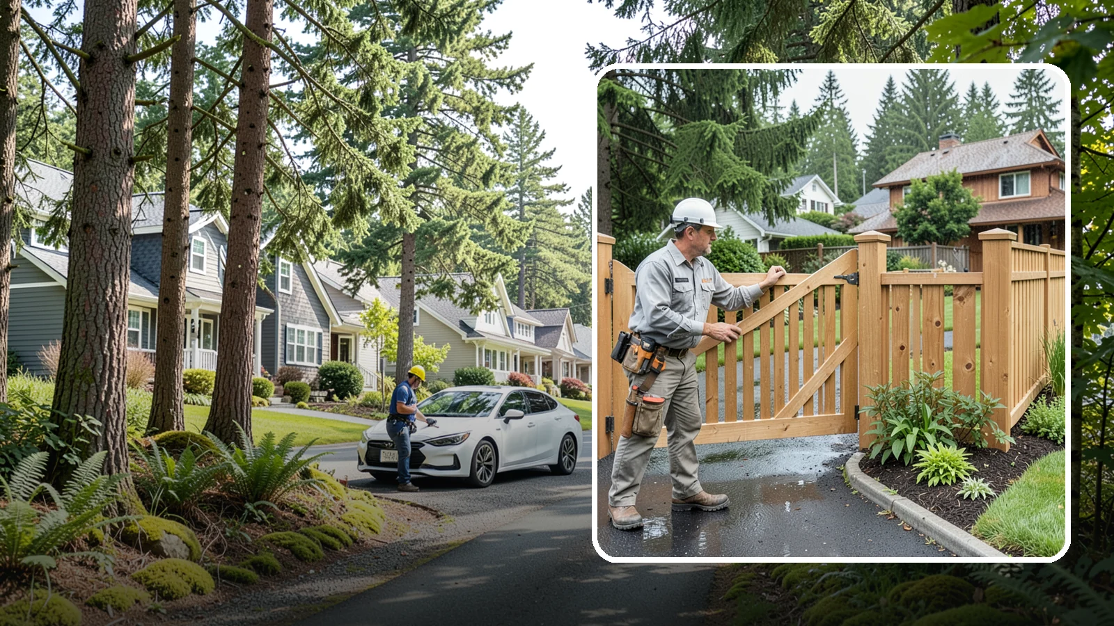 Gate Repair in Normandy Park, King County, WA - We fix sagging, sticking, and misaligned gates so they swing and latch cleanly through every rainy Northwest season.