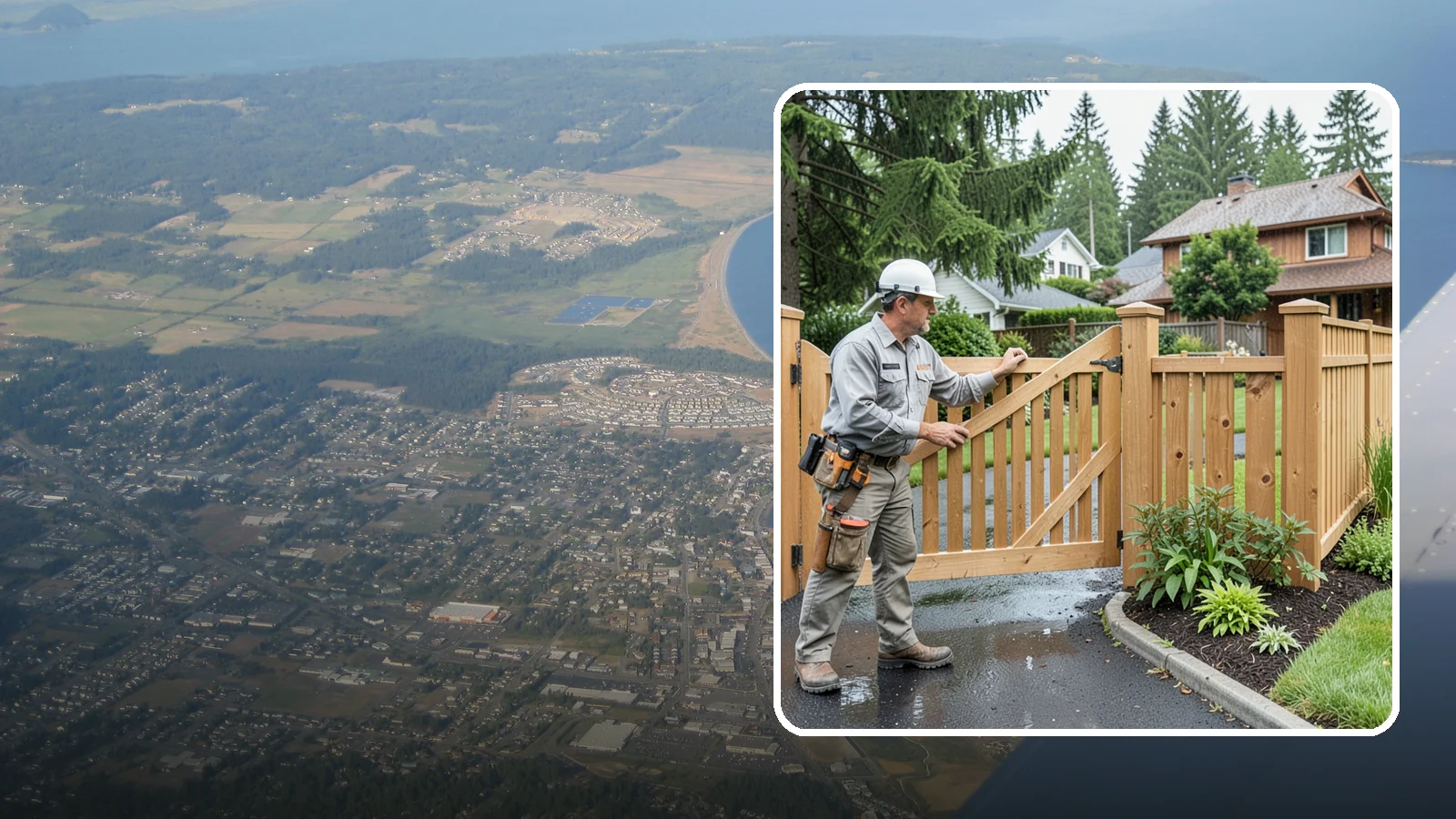 Gate Repair in Oak Harbor, Island County, WA - We fix sagging, sticking, and misaligned gates so they swing and latch cleanly through every rainy Northwest season.