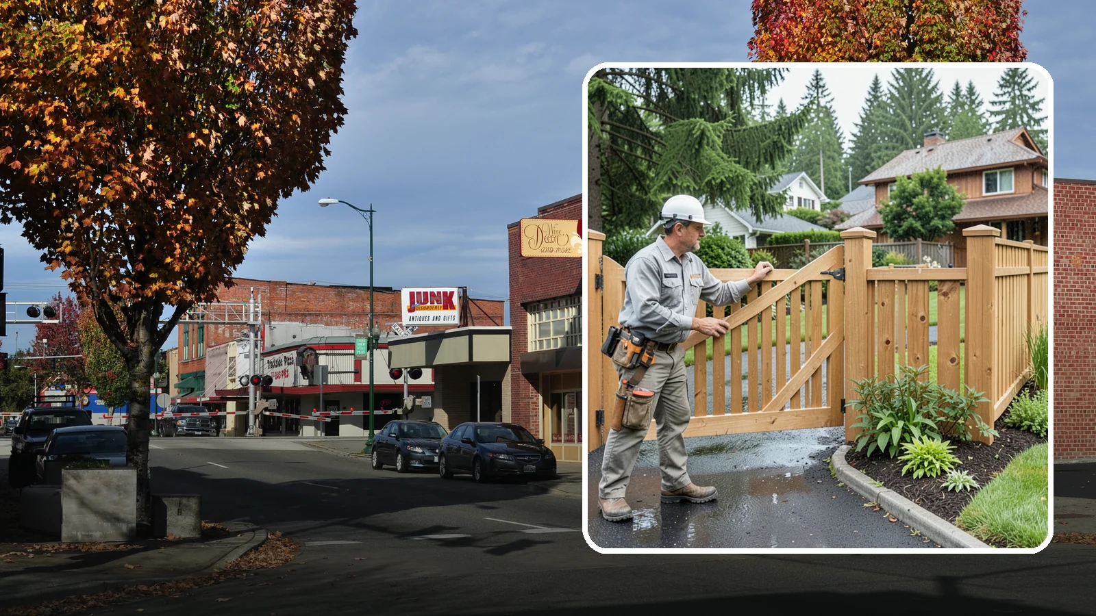 Gate Repair in Puyallup, Pierce County, WA - We fix sagging, sticking, and misaligned gates so they swing and latch cleanly through every rainy Northwest season.