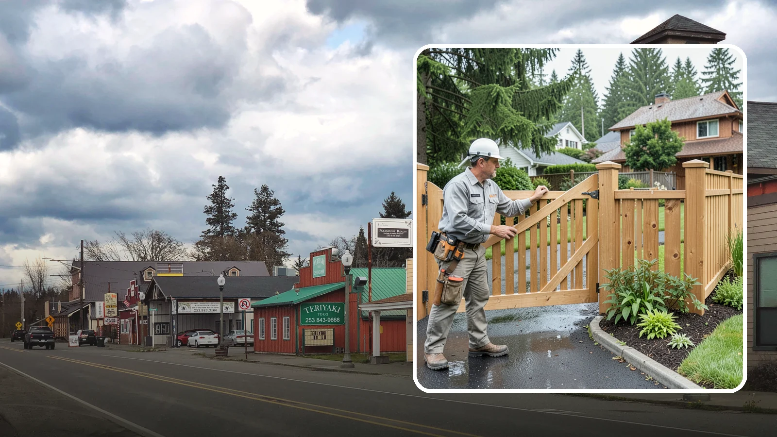 Gate Repair in Roy, Pierce County, WA - We fix sagging, sticking, and misaligned gates so they swing and latch cleanly through every rainy Northwest season.