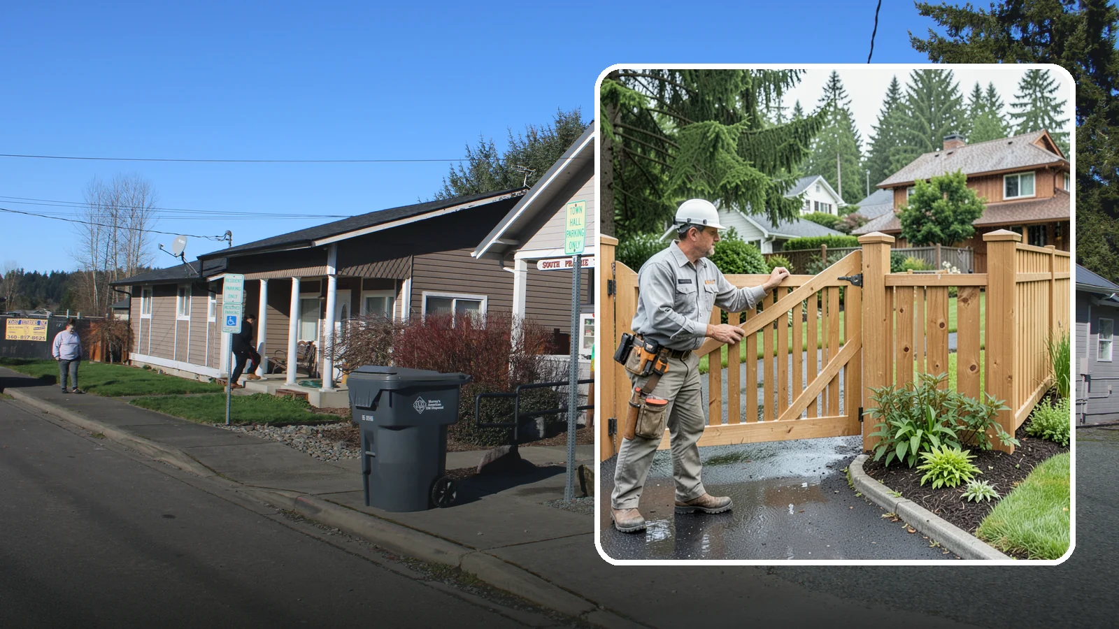 Gate Repair in South Prairie, Pierce County, WA - We fix sagging, sticking, and misaligned gates so they swing and latch cleanly through every rainy Northwest season.