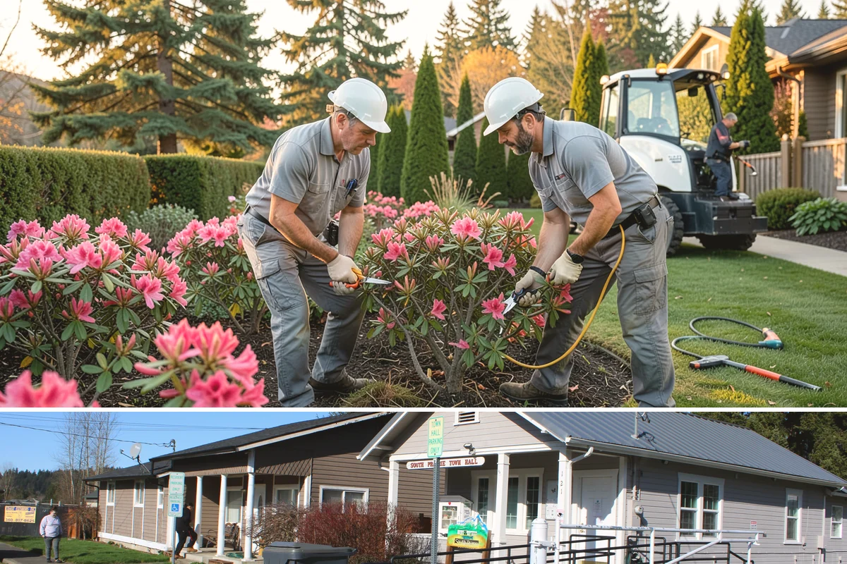 Gate Repair in South Prairie, Pierce County, WA - We handle gate repairs all year, but drier summer weeks are ideal when a heaved post needs to be reset in fresh concrete.