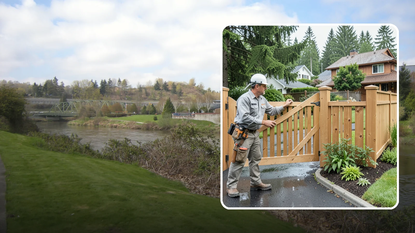 Gate Repair in Tukwila, King County, WA - We fix sagging, sticking, and misaligned gates so they swing and latch cleanly through every rainy Northwest season.