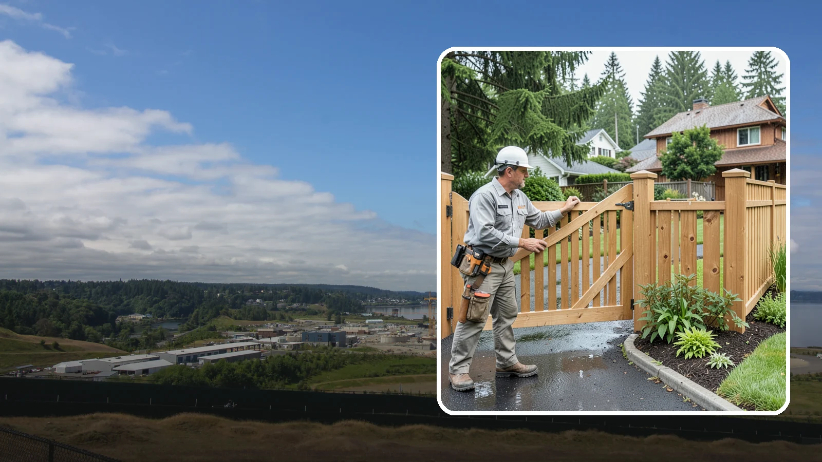 Gate Repair in University Place, Pierce County, WA - We fix sagging, sticking, and misaligned gates so they swing and latch cleanly through every rainy Northwest season.