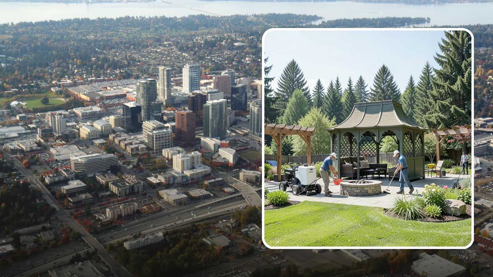 Gazebo Installation in Bellevue, King County, WA - Classic gazebos that create a sheltered, elegant destination and focal point in your landscape.
