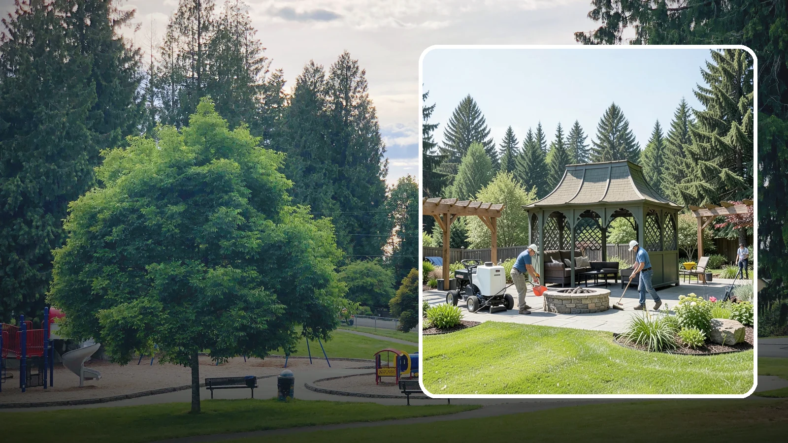 Gazebo Installation in Bonney Lake, Pierce County, WA - Classic gazebos that create a sheltered, elegant destination and focal point in your landscape.