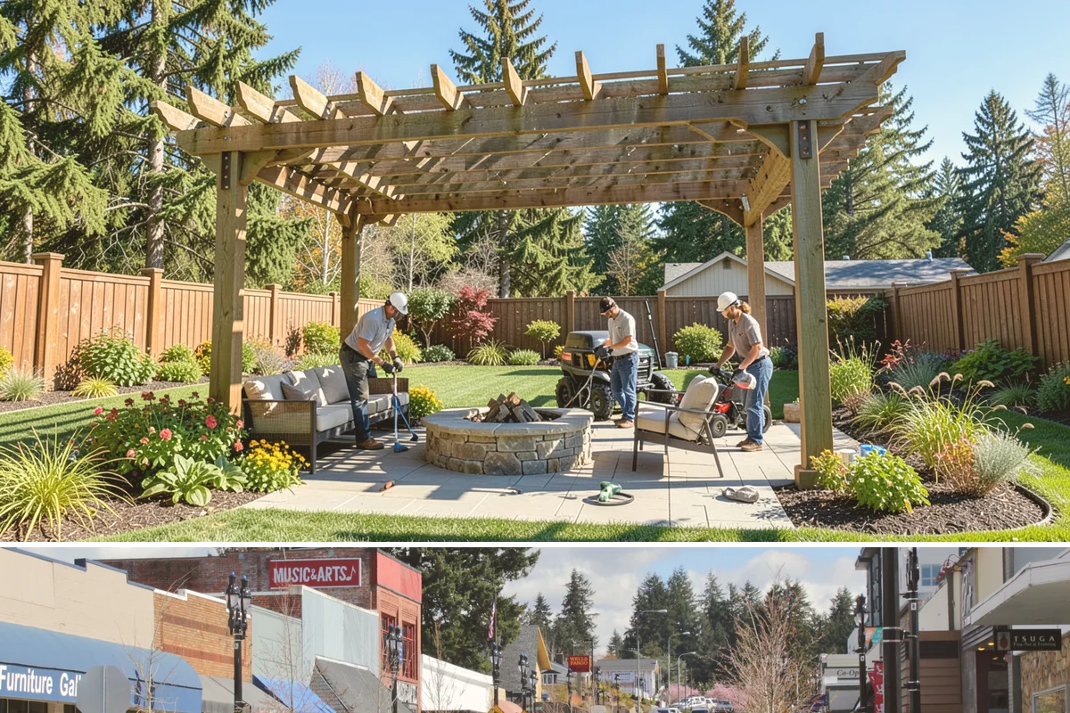 Gazebo Installation in Bothell, King County, WA - Best built spring through fall.