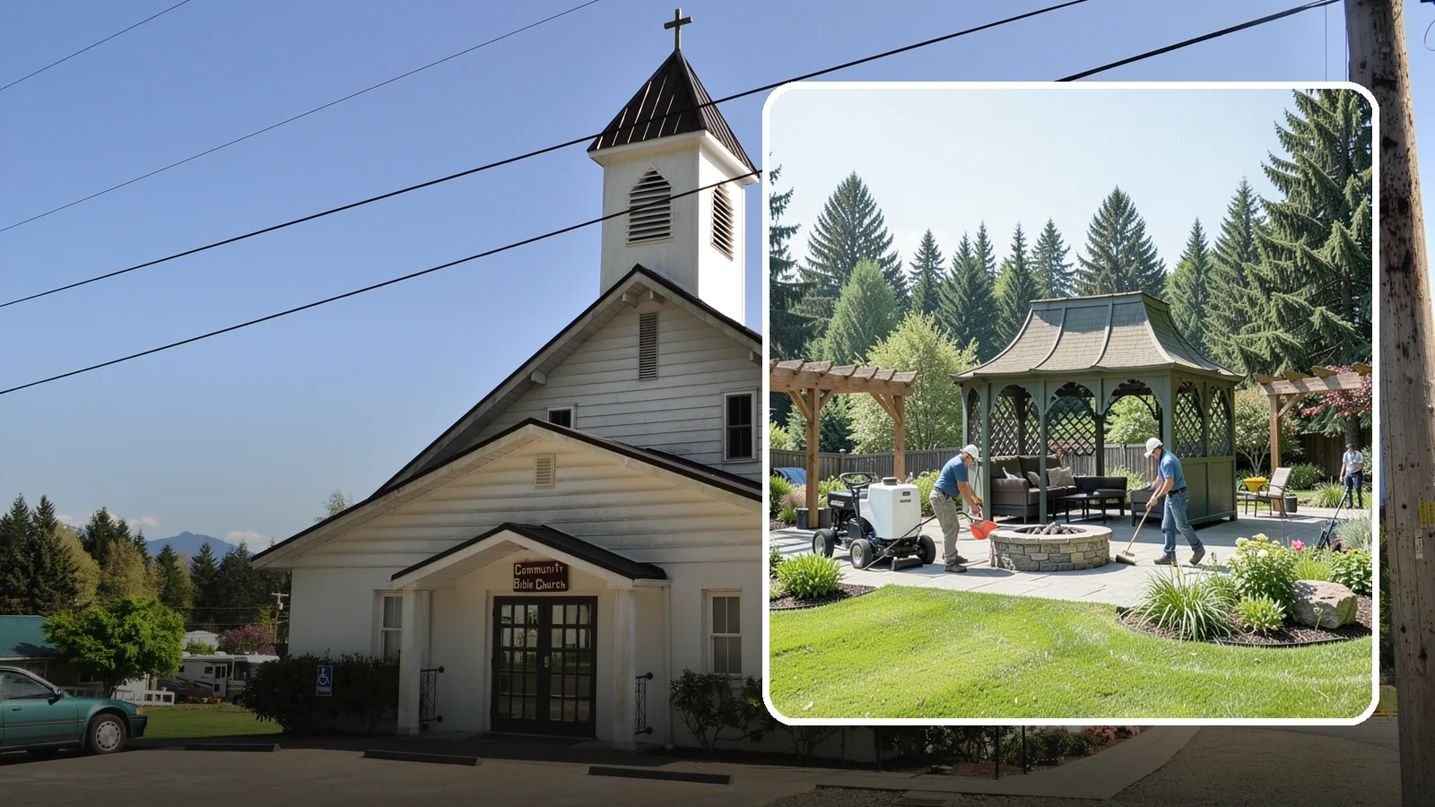 Gazebo Installation in Concrete, Skagit County, WA - Classic gazebos that create a sheltered, elegant destination and focal point in your landscape.