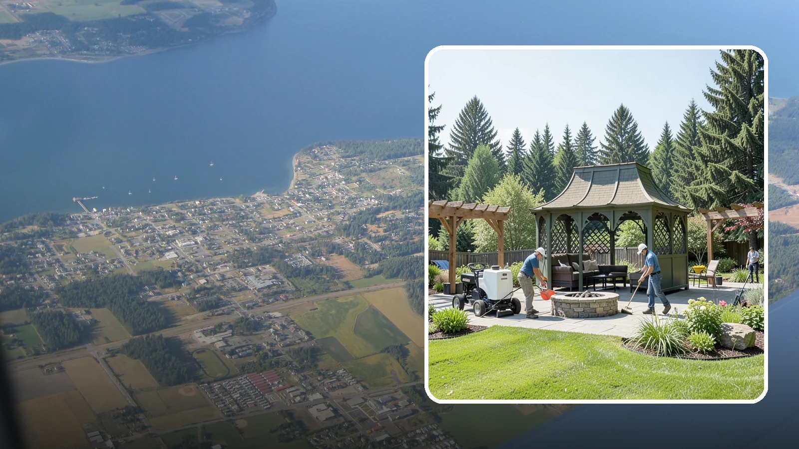 Gazebo Installation in Coupeville, Island County, WA - Classic gazebos that create a sheltered, elegant destination and focal point in your landscape.