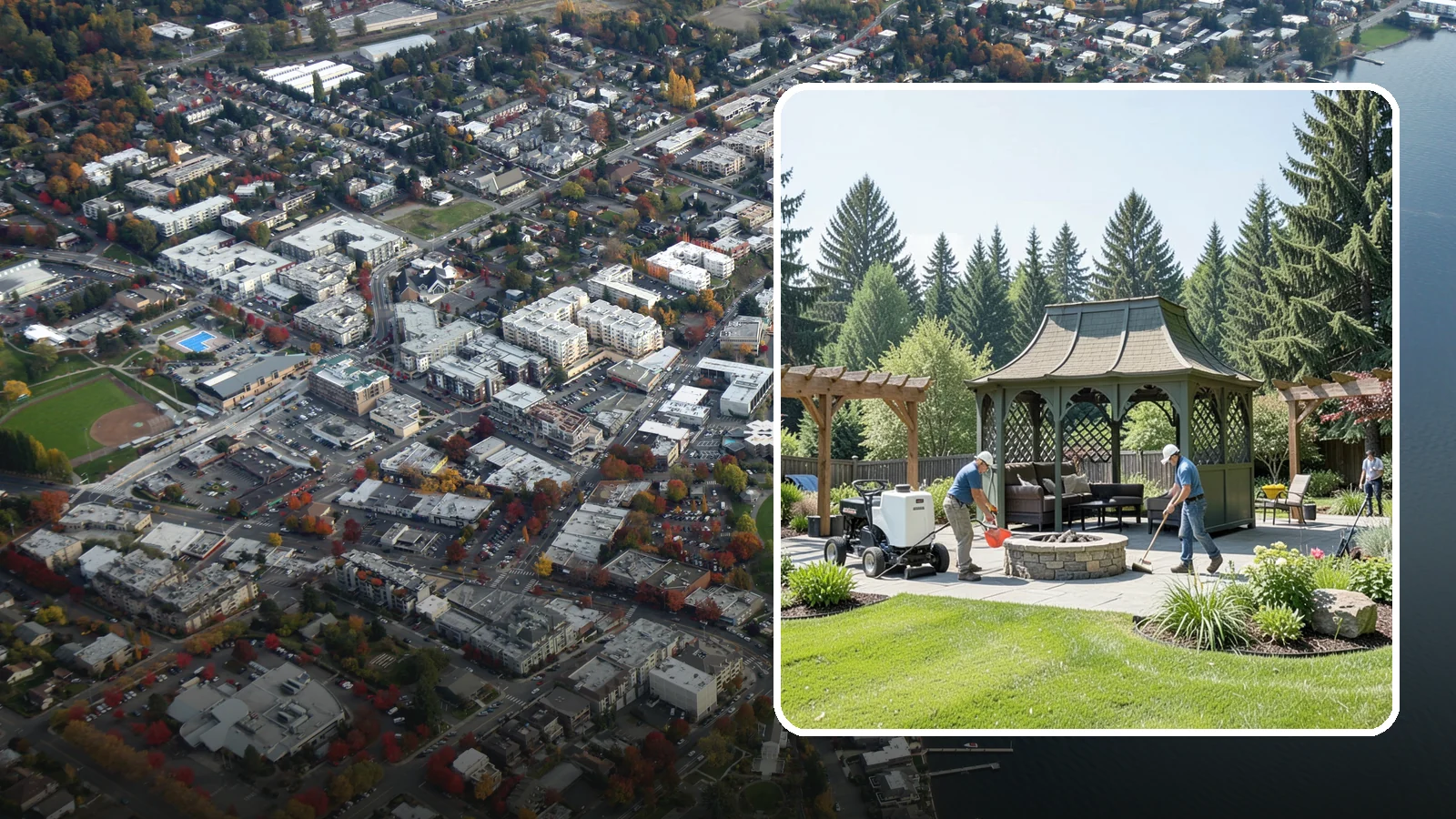 Gazebo Installation in Kirkland, King County, WA - Classic gazebos that create a sheltered, elegant destination and focal point in your landscape.