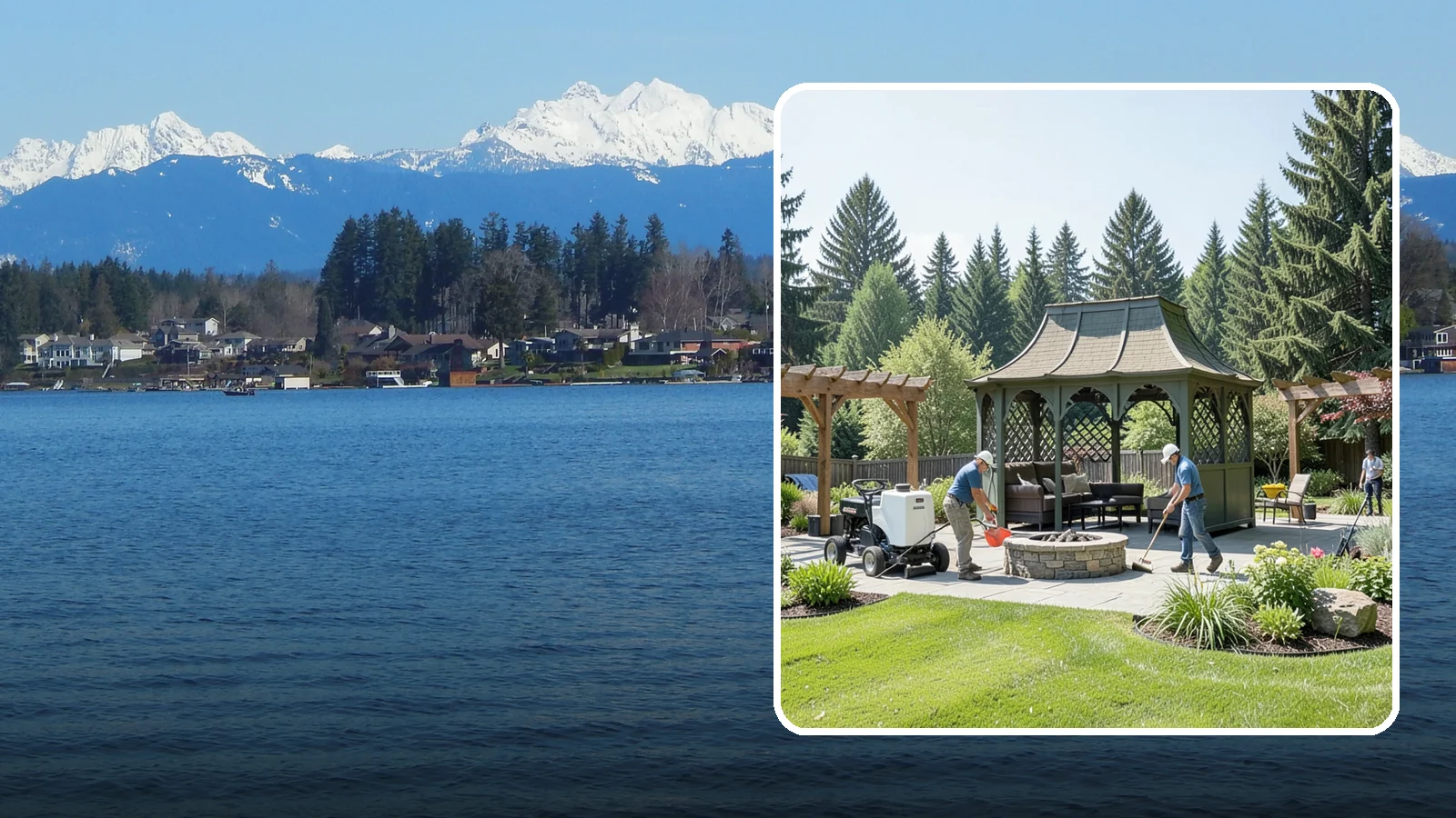 Gazebo Installation in Lake Stevens, Snohomish County, WA - Classic gazebos that create a sheltered, elegant destination and focal point in your landscape.