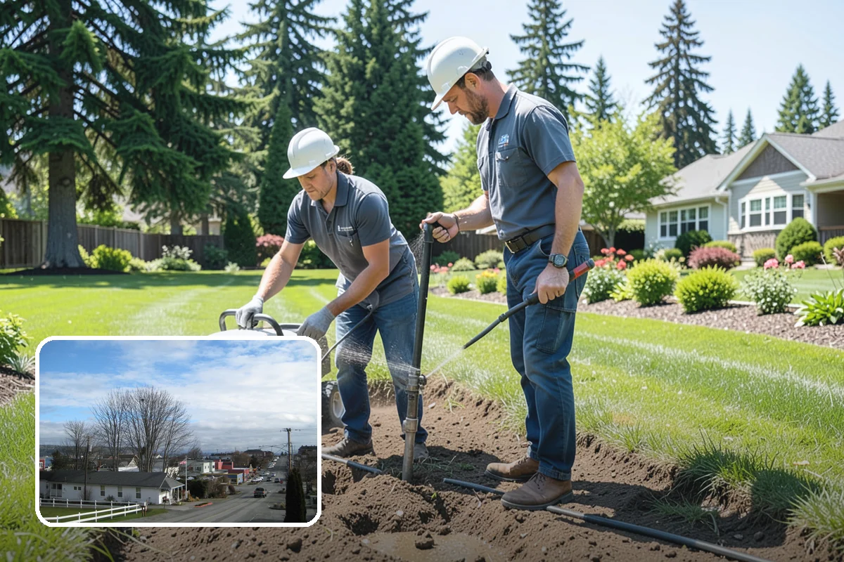 Gazebo Installation in Langley, Island County, WA - A sheltered garden destination