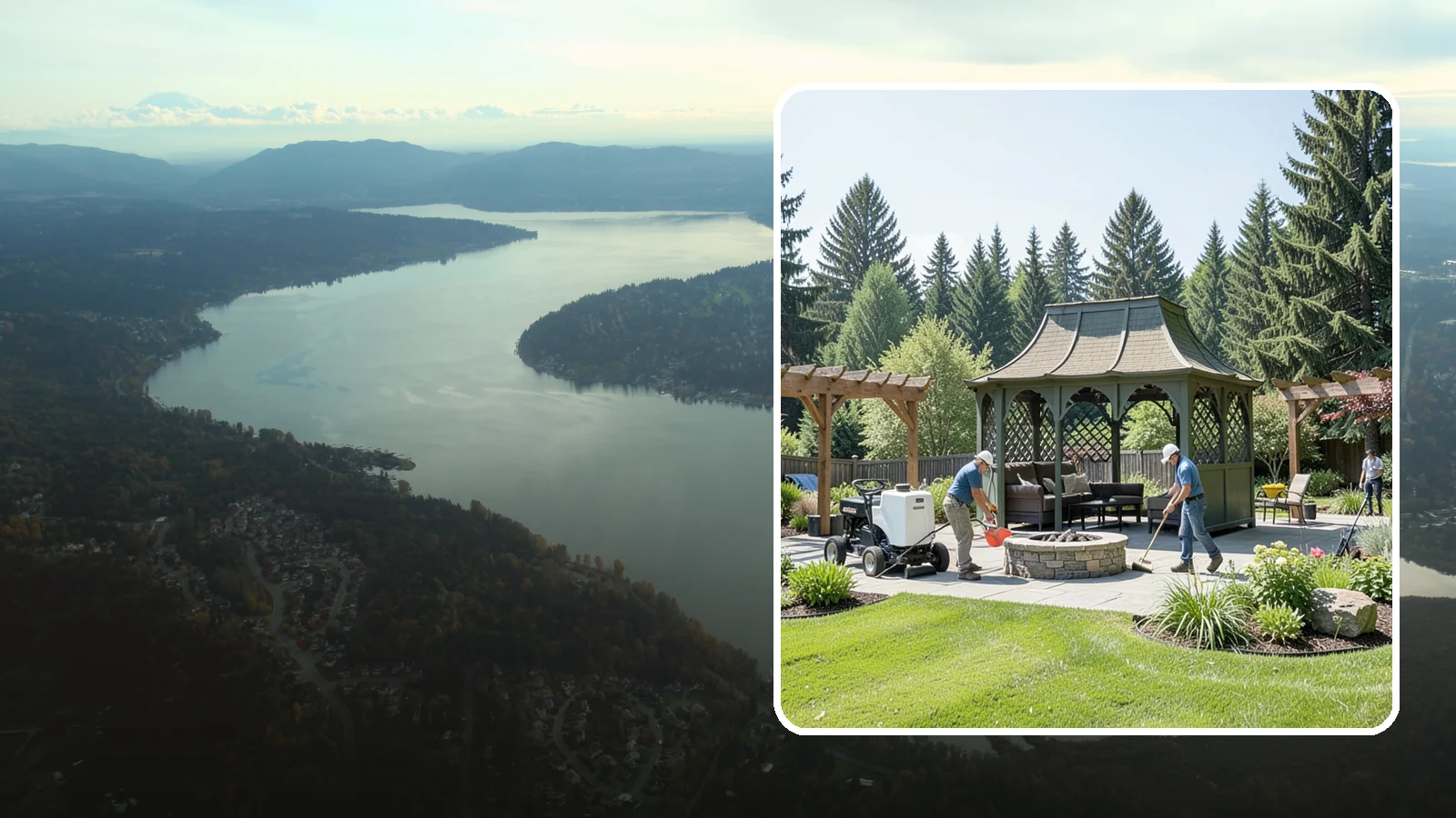 Gazebo Installation in Sammamish, King County, WA - Classic gazebos that create a sheltered, elegant destination and focal point in your landscape.