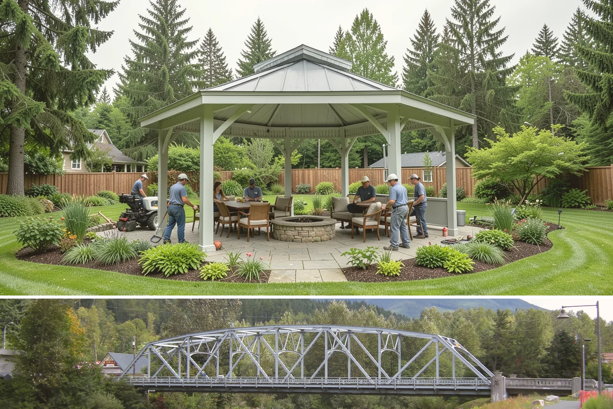 Gazebo Installation in Skykomish, King County, WA - Best built spring through fall.