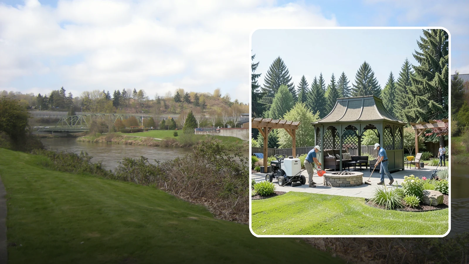 Gazebo Installation in Tukwila, King County, WA - Classic gazebos that create a sheltered, elegant destination and focal point in your landscape.
