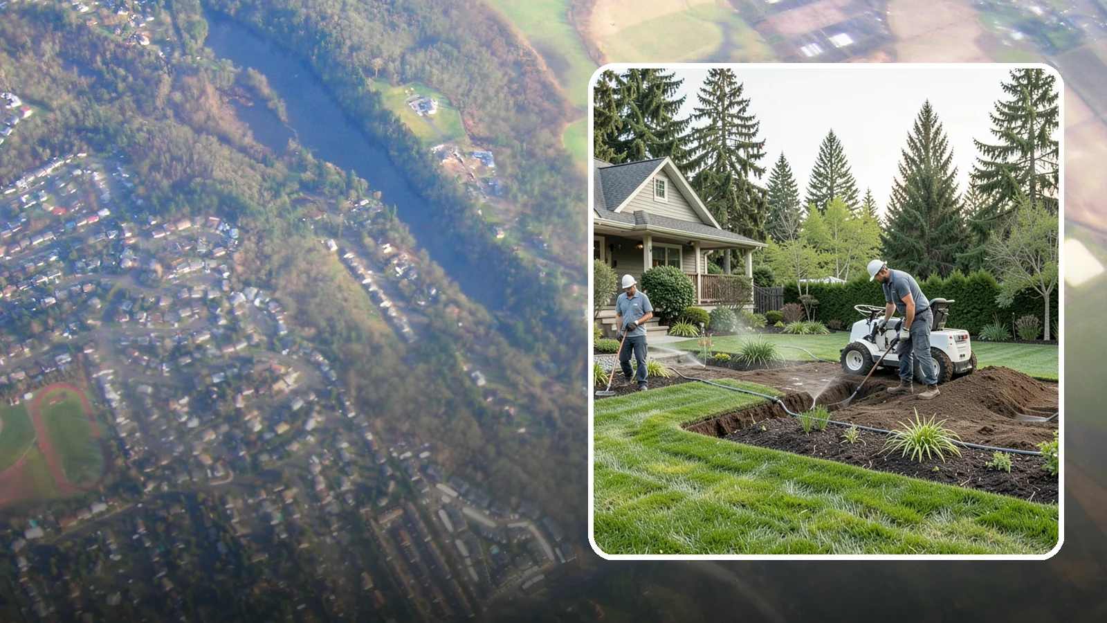 Grading for Drainage in Algona, King County, WA - Targeted grading that reshapes the ground to move water away from your home and eliminate wet spots.