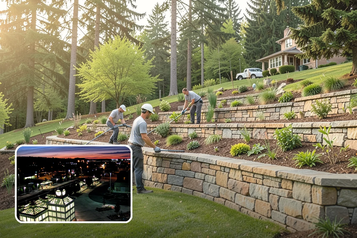 Grading for Drainage in Auburn, King County, WA - Moves water away from the house