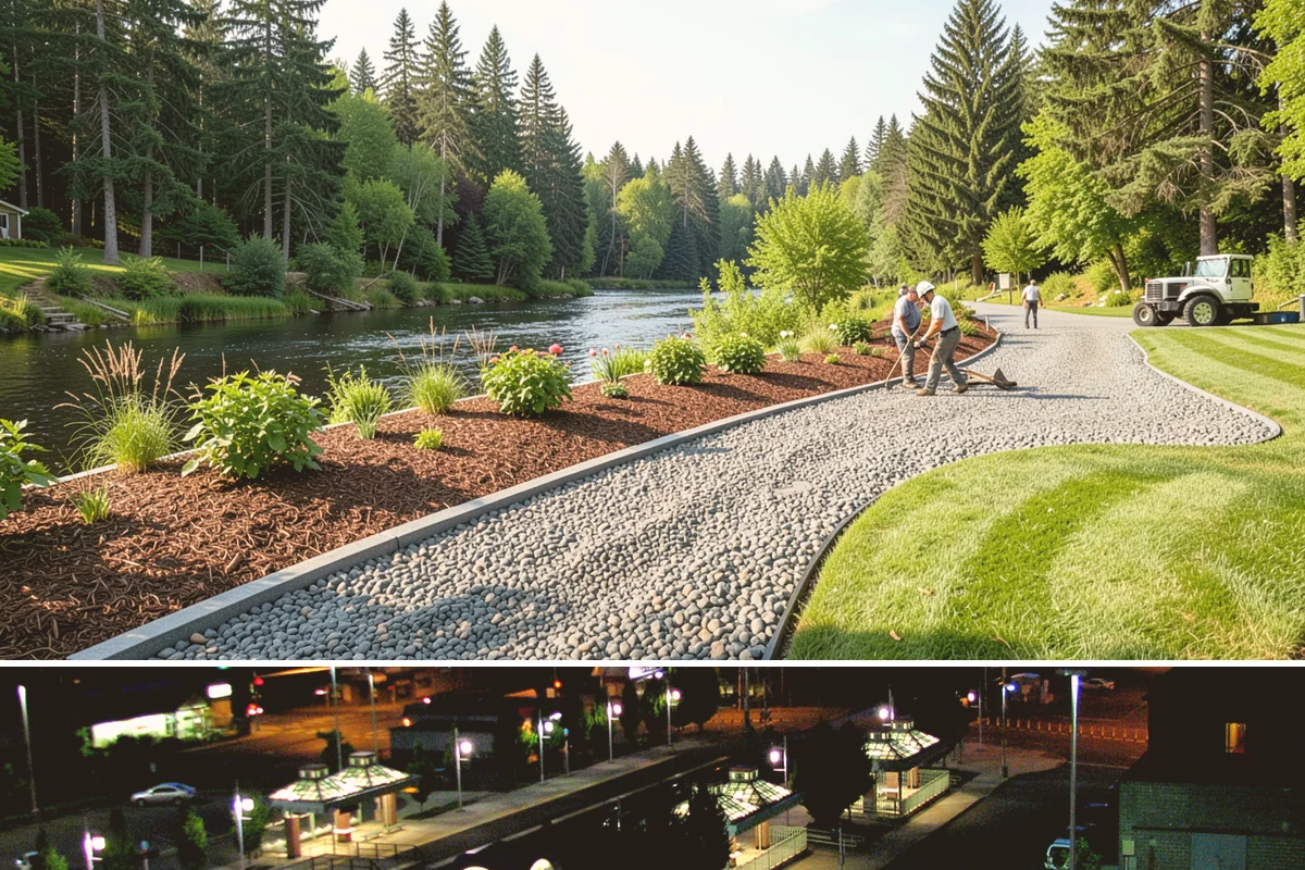 Grading for Drainage in Auburn, King County, WA - Best done in drier conditions.