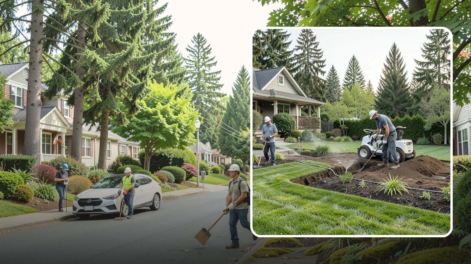 Grading for Drainage in Beaux Arts Village, King County, WA - Targeted grading that reshapes the ground to move water away from your home and eliminate wet spots.