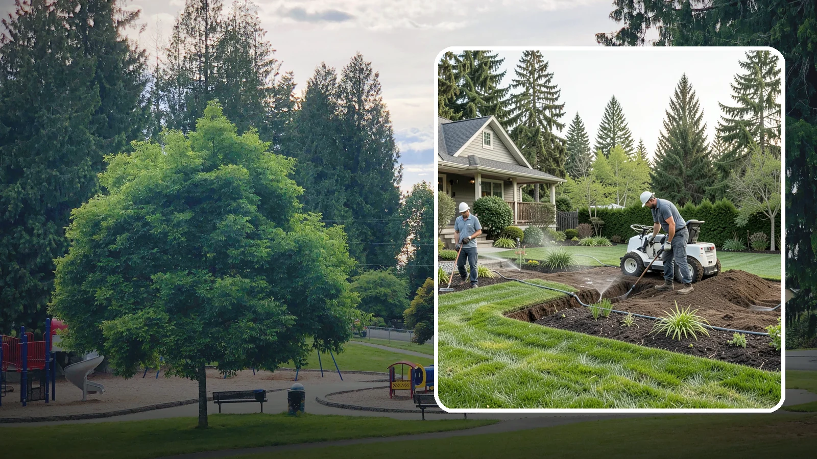 Grading for Drainage in Bonney Lake, Pierce County, WA - Targeted grading that reshapes the ground to move water away from your home and eliminate wet spots.