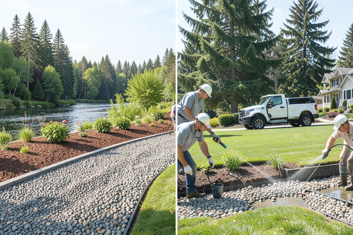 Grading for Drainage in Bonney Lake, Pierce County, WA - Assess water flow and problem areas