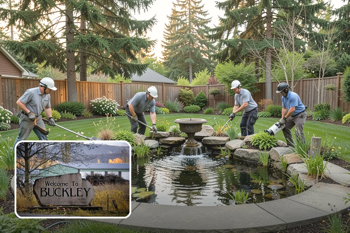 Grading for Drainage in Buckley, Pierce County, WA - Moves water away from the house