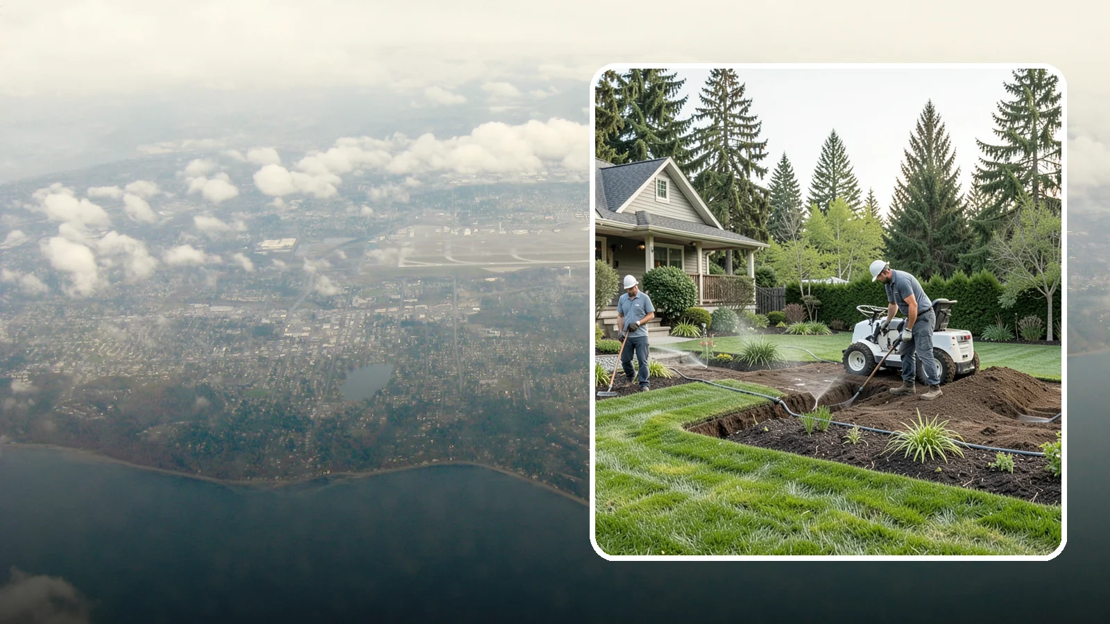 Grading for Drainage in Burien, King County, WA - Targeted grading that reshapes the ground to move water away from your home and eliminate wet spots.