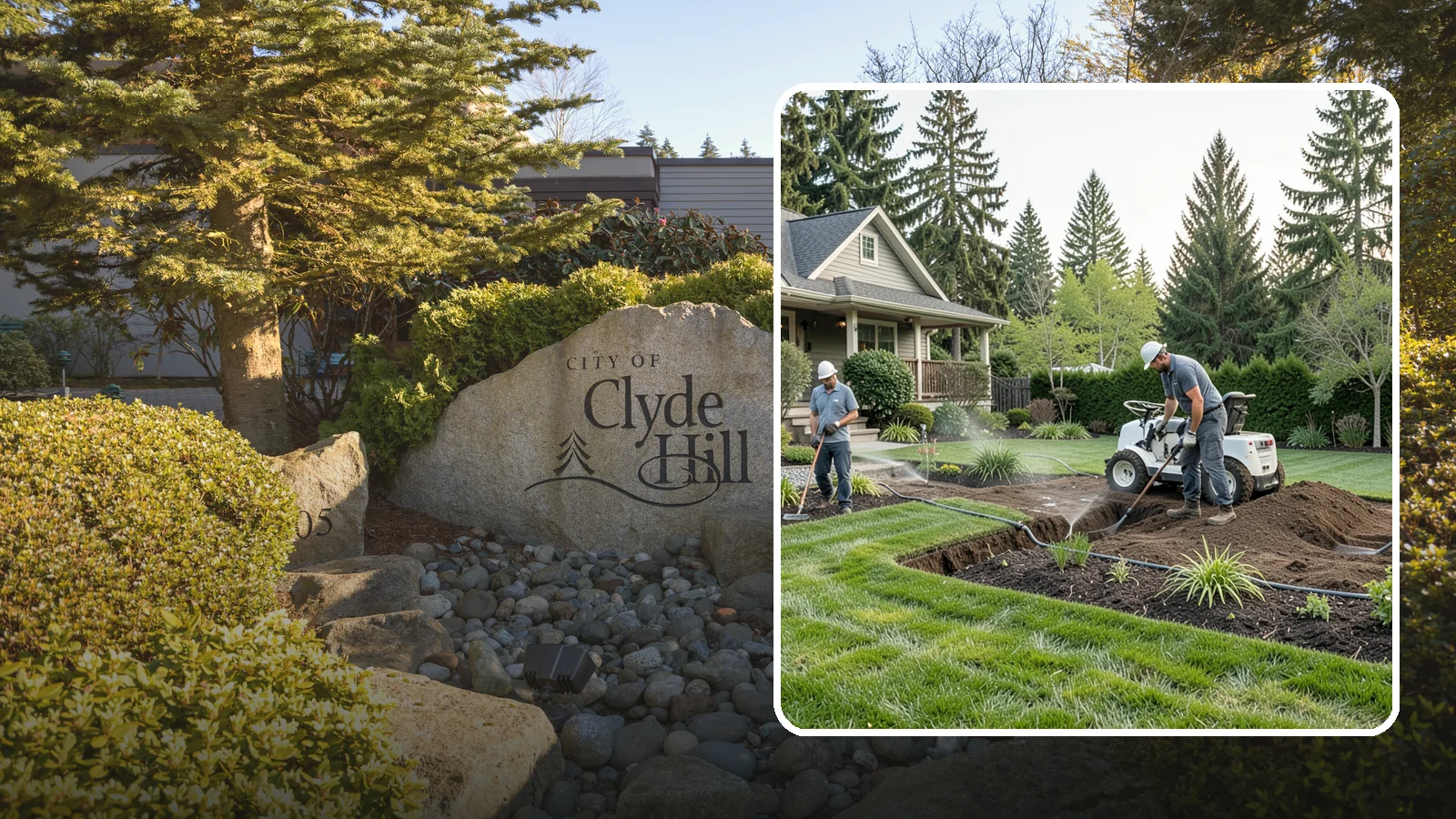 Grading for Drainage in Clyde Hill, King County, WA - Targeted grading that reshapes the ground to move water away from your home and eliminate wet spots.