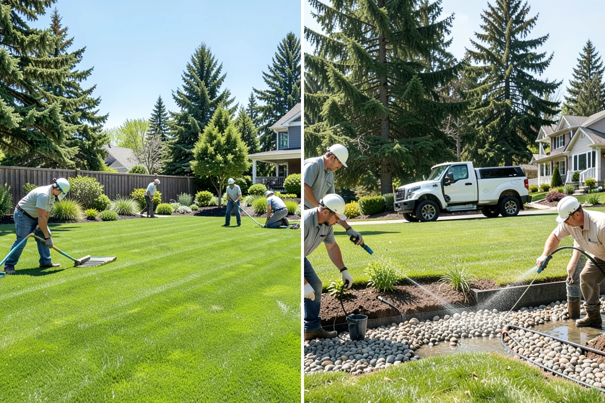 Grading for Drainage in Concrete, Skagit County, WA - Assess water flow and problem areas