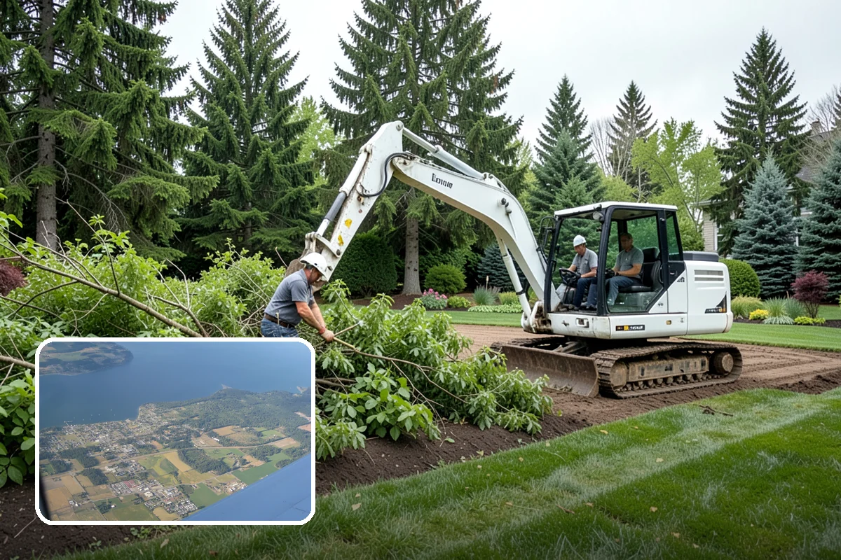 Grading for Drainage in Coupeville, Island County, WA - Moves water away from the house