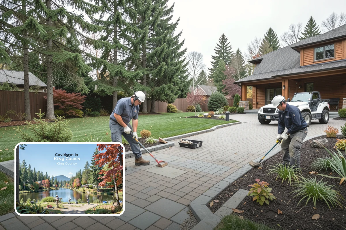 Grading for Drainage in Covington, King County, WA - Moves water away from the house